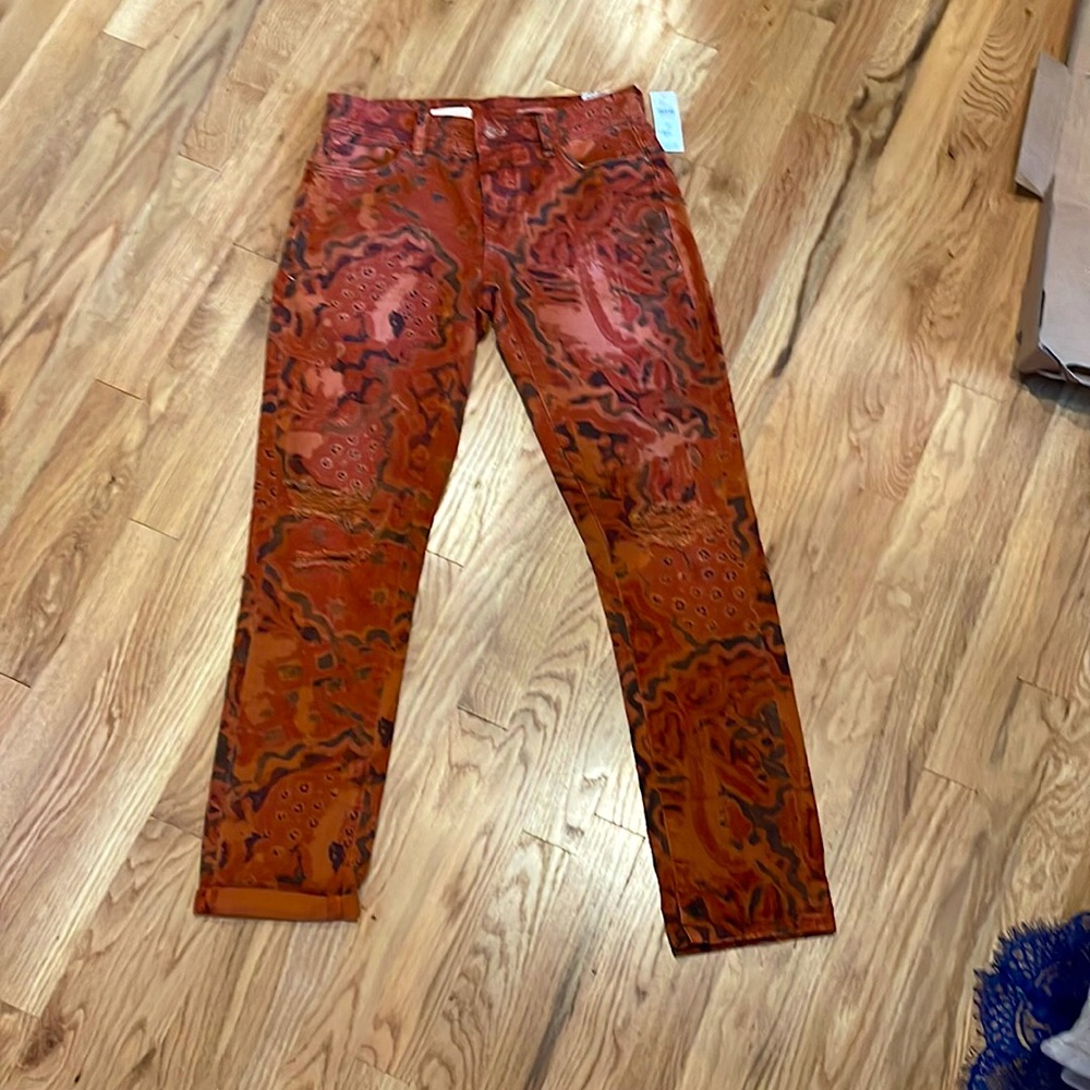 Anthropology 
Pilcro slim boyfriend crop.